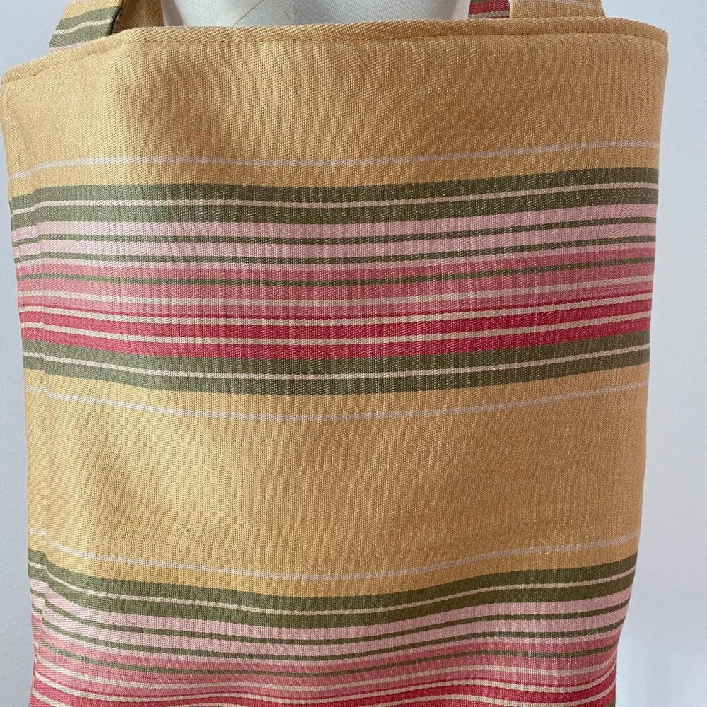 Hand Made Striped Tote Bag - Picture 3 of 3